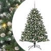 vidaXL Uměl&yacute; v&aacute;nočn&iacute; stromeček Zelen&aacute; 150 cm PVC, plast a ocel