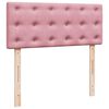 vidaXL Box spring postel s matrac&iacute; růžov&aacute; 120x190 cm samet