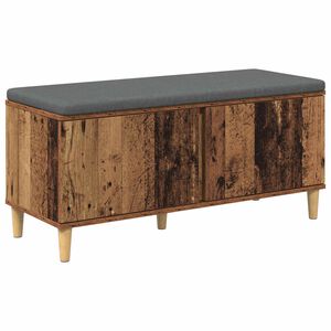 vidaXL Chodbičkov&aacute; lavice s pol&scaron;t&aacute;řem Star&eacute; dřevo 100 x 38 x 46 cm