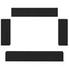 vidaXL Sestava TV skř&iacute;něk N&aacute;stěnn&yacute; 6 pcs Čern&yacute; dub 100 x 30 x 30 cm