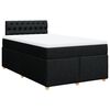 vidaXL Box spring postel s matrac&iacute; čern&aacute; 120x200 cm textil