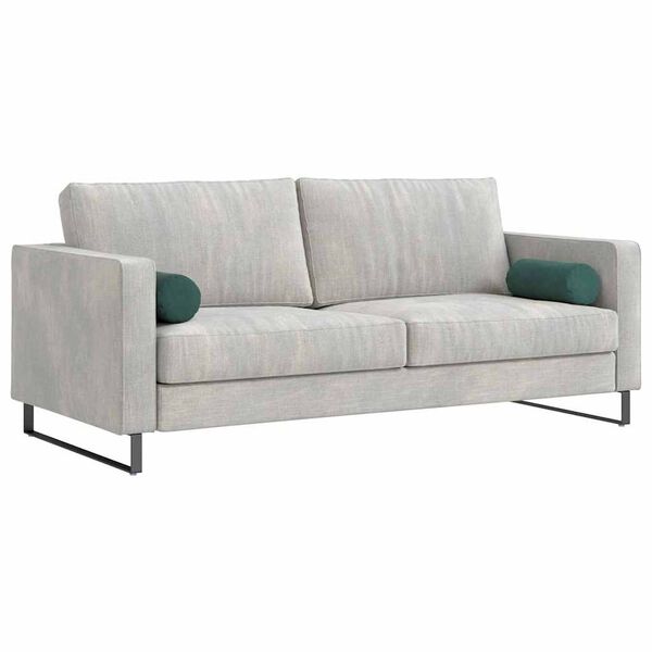 vidaXL Pol&scaron;t&aacute;ře 2 pcs Tmavě zelen&aacute; &Oslash; 15 x 40 cm Žebrovan&aacute; l&aacute;tka