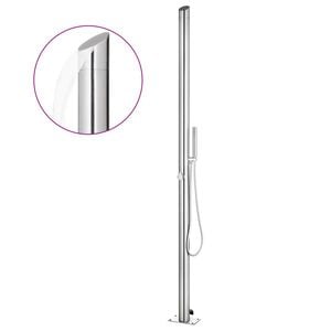 vidaXL Zahradn&iacute; sprcha 220 cm nerezov&aacute; ocel
