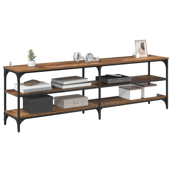 vidaXL Televizn&iacute; skř&iacute;ň Star&eacute; dřevo 160 x 30 x 50 cm