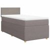 vidaXL Box spring postel s matrac&iacute; taupe 80x200 cm textil