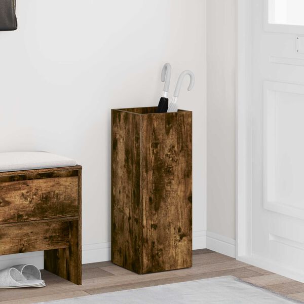 vidaXL Stojan na slunečn&iacute;ky s &uacute;loži&scaron;těm Kouřov&yacute; dub 25 x 24,5 x 64 cm