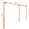 vidaXL Pergola, bambus, 385x40x205 cm