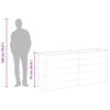 vidaXL Zahradn&iacute; vyv&yacute;&scaron;en&yacute; z&aacute;hon 200 x 50 x 91 cm WPC &scaron;ed&yacute;