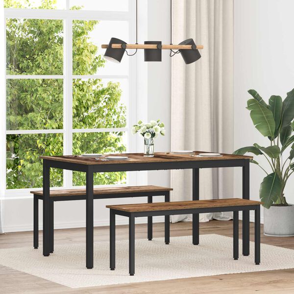 vidaXL J&iacute;deln&iacute; stoly 140 x 80 x 75 cm KOV