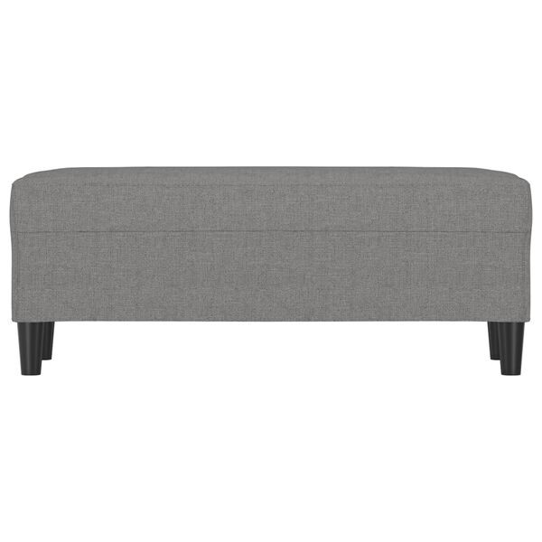 vidaXL Lavice tmavě &scaron;ed&aacute; 100 x 35 x 41 cm textil