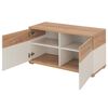 426451 Germania Shoe Cabinet "Topix" 96x40x50,4 cm White and Oak