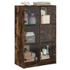 vidaXL Highboard s dv&iacute;řky kouřov&yacute; dub 68x37x109 cm kompozitn&iacute; dřevo