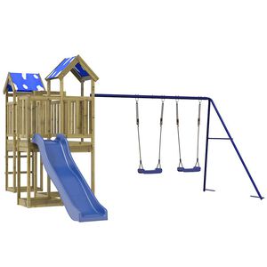 vidaXL Dětsk&eacute; hři&scaron;tě na zahradu impregnovan&eacute; borov&eacute; dřevo