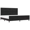 vidaXL Postel s boxspringem s čelo Čern&aacute; 200 x 200 cm samet