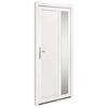 vidaXL Vchodov&eacute; dveře b&iacute;l&eacute; 98 x 208 cm PVC
