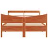 vidaXL R&aacute;m postele s čelem voskově hněd&yacute; 140 x 200 cm masivn&iacute; borovice