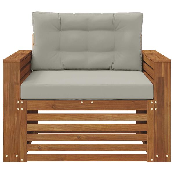 vidaXL Venkovn&iacute; pohovkov&aacute; souprava Masivn&iacute; ak&aacute;ciov&eacute; dřevo a polyester