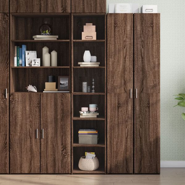 vidaXL Skříň highboard hnědý dub 40 x 41 x 185 cm kompozitní dřevo