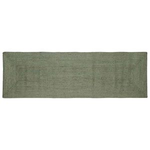 vidaXL Kusov&eacute; koberce Obd&eacute;ln&iacute;kov&yacute; Olivově zelen&aacute; 80 x 300 cm juta