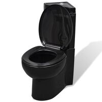 Keramická toaleta rohová černá