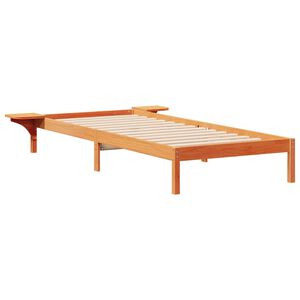 vidaXL Postelov&yacute; r&aacute;m s nočn&iacute;mi stolky Voskově hněd&aacute; 80 x 210 cm