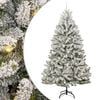 vidaXL Uměl&yacute; v&aacute;nočn&iacute; stromeček 270 cm 300 LED Tepl&aacute; b&iacute;l&aacute; PVC a ocel