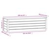 vidaXL Úložný box bílý 109x36,5x33 cm masivní borové dřevo