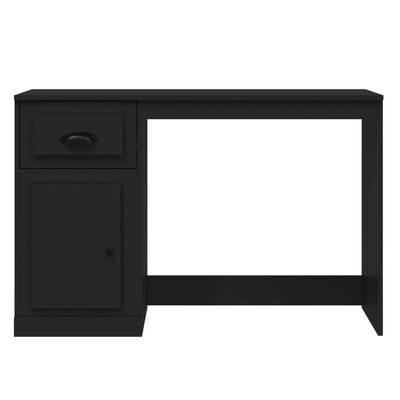 vidaXL Psací stůl se zásuvkou černý 115 x 50 x 75 cm kompozitní dřevo