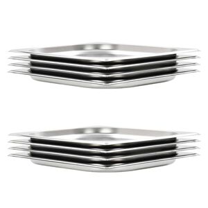 vidaXL Gastron&aacute;doby 8 ks GN 1/2 20 mm nerezov&aacute; ocel