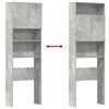 vidaXL Skříňka na pračku Concrete Grey 64x24x190 cm Dřevěná konstrukce