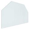 vidaXL Skleněn&aacute; deska k krbu Transparentn&iacute; 80 x 50 cm Sklo