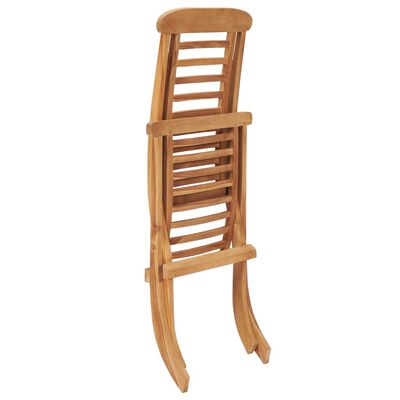 vidaXL Skládací zahradní židle 50 x 90 x 69 cm masivní teakové dřevo