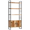 vidaXL 4patrov&aacute; knihovna 80 x 30 x 180 cm hrub&eacute; mangovn&iacute;kov&eacute; dřevo