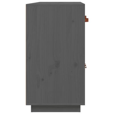 vidaXL Příborník šedý 98,5 x 40 x 75 cm masivní borové dřevo