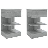 vidaXL Noční stolky 2 ks šedé sonoma 40 x 35 x 65 cm kompozitní dřevo