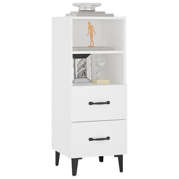 vidaXL Příborník bílý 34,5 x 34 x 90 cm kompozitní dřevo