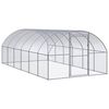 vidaXL Venkovn&iacute; klec pro kuřata 3 x 6 x 2 m pozinkovan&aacute; ocel