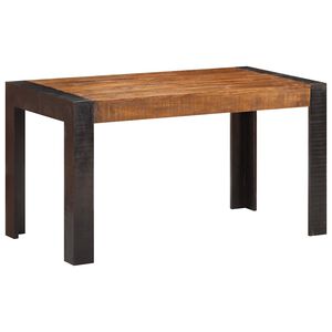 vidaXL J&iacute;deln&iacute; stůl 140 x 70 x 76 cm masivn&iacute; hrub&eacute; mangovn&iacute;kov&eacute; dřevo