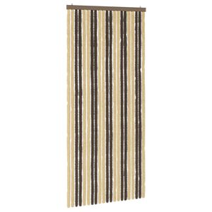 vidaXL Z&aacute;clona proti hmyzu Chenille Tmavě hněd&aacute; a b&eacute;žov&aacute; 90 x 200 cm