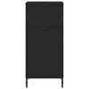 vidaXL Koupelnov&aacute; skř&iacute;ň Čern&aacute; 39,5 x 36 x 88 cm Kompozitn&iacute; dřevo & kov