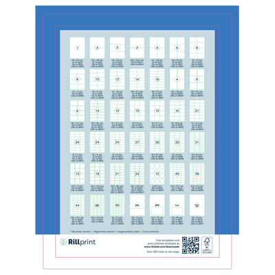 rillprint Samolepicí etikety 105 x 42,4 mm 1 000 archů bílé