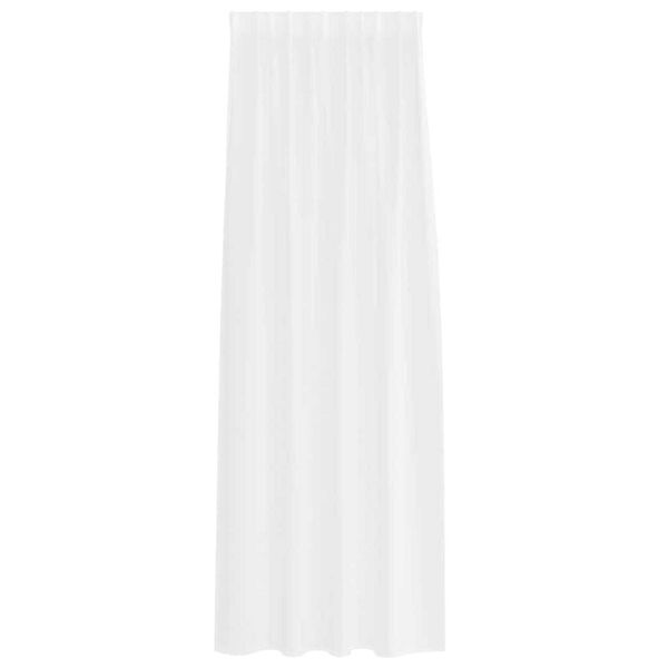 vidaXL Voile Záclona se záclonami 2 pcs Bílá 225 x 140 cm Polyester