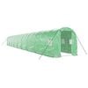 vidaXL Sklen&iacute;k s ocelov&yacute;m r&aacute;mem zelen&yacute; 36 m&sup2; 18 x 2 x 2 m