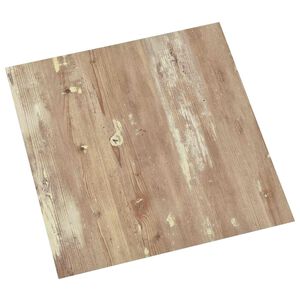 vidaXL Samolepic&iacute; podlahov&aacute; prkna Hněd&aacute; a b&iacute;l&aacute; 30,5 x 30,5 cm 20 ks