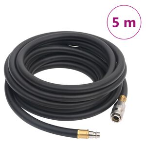 vidaXL Hybridn&iacute; vzduchov&aacute; hadice čern&aacute; 0,6" 5 m pryž a PVC