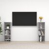 vidaXL TV skř&iacute;ňky 2 ks betonově &scaron;ed&eacute; 107 x 35 x 37 cm dřevotř&iacute;ska