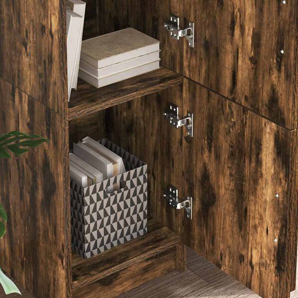 vidaXL Stůl 2 pcs Kouřov&yacute; dub