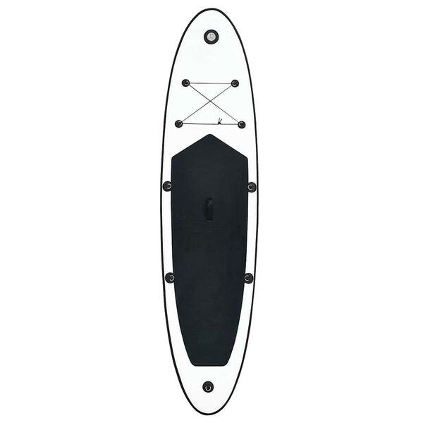 vidaXL Nafukovací SUP paddleboard černo-bílý