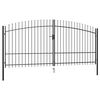 vidaXL Dvoukř&iacute;dl&eacute; plotov&eacute; br&aacute;ny Woerden s kop&iacute;m nahoře 400 x 224,5 cm