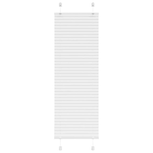 vidaXL Plisovan&aacute; roleta b&iacute;l&aacute; 50x100 cm &Scaron;&iacute;řka l&aacute;tky 49,4 cm Polyester